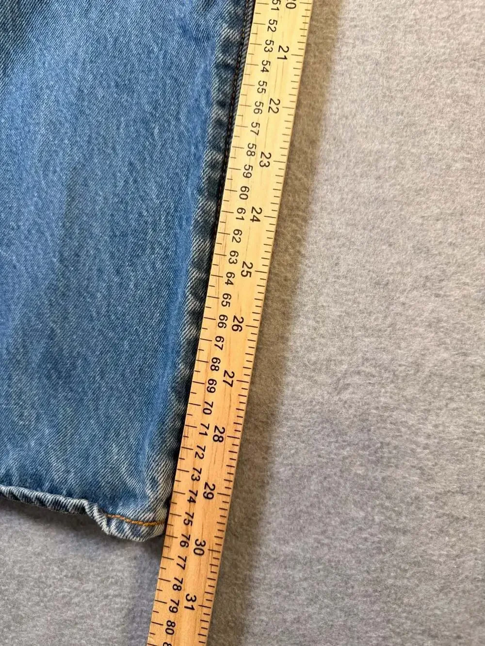 Levi's 501 Button Fly Straight Leg Jeans Light Wash